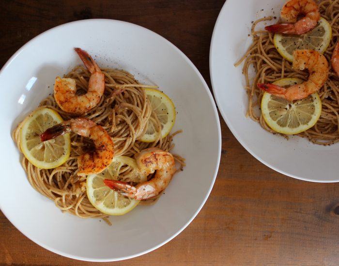 Shrimp & White Wine Spaghettini