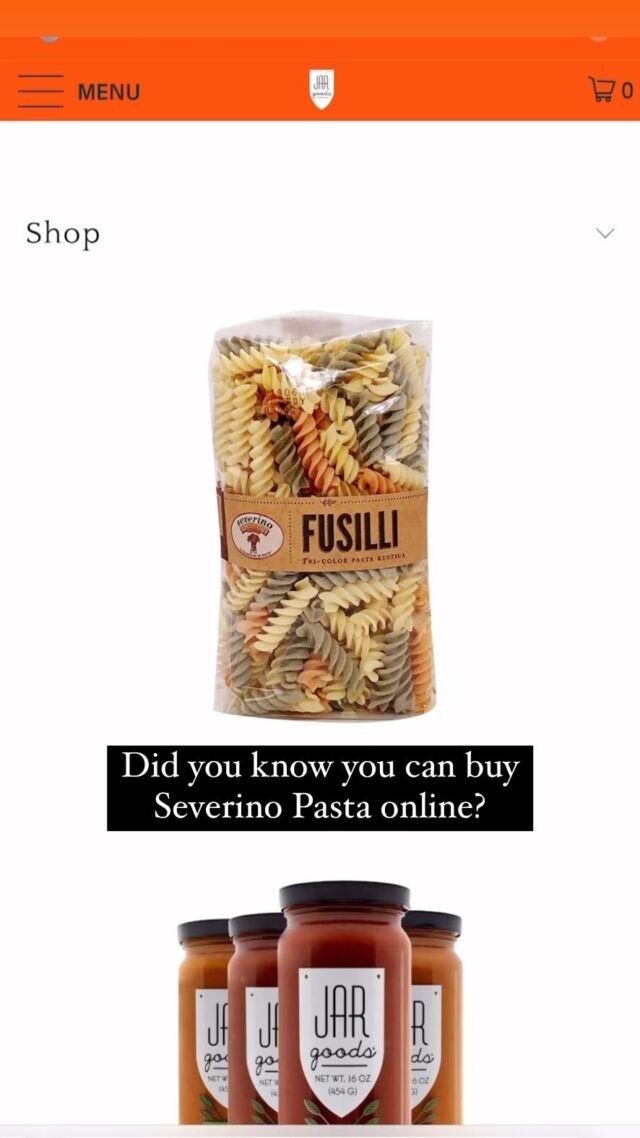 Prepared Foods – Severino Pasta Company